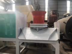 客戶自帶垃圾碎布毛皮下腳料試機(jī)成功